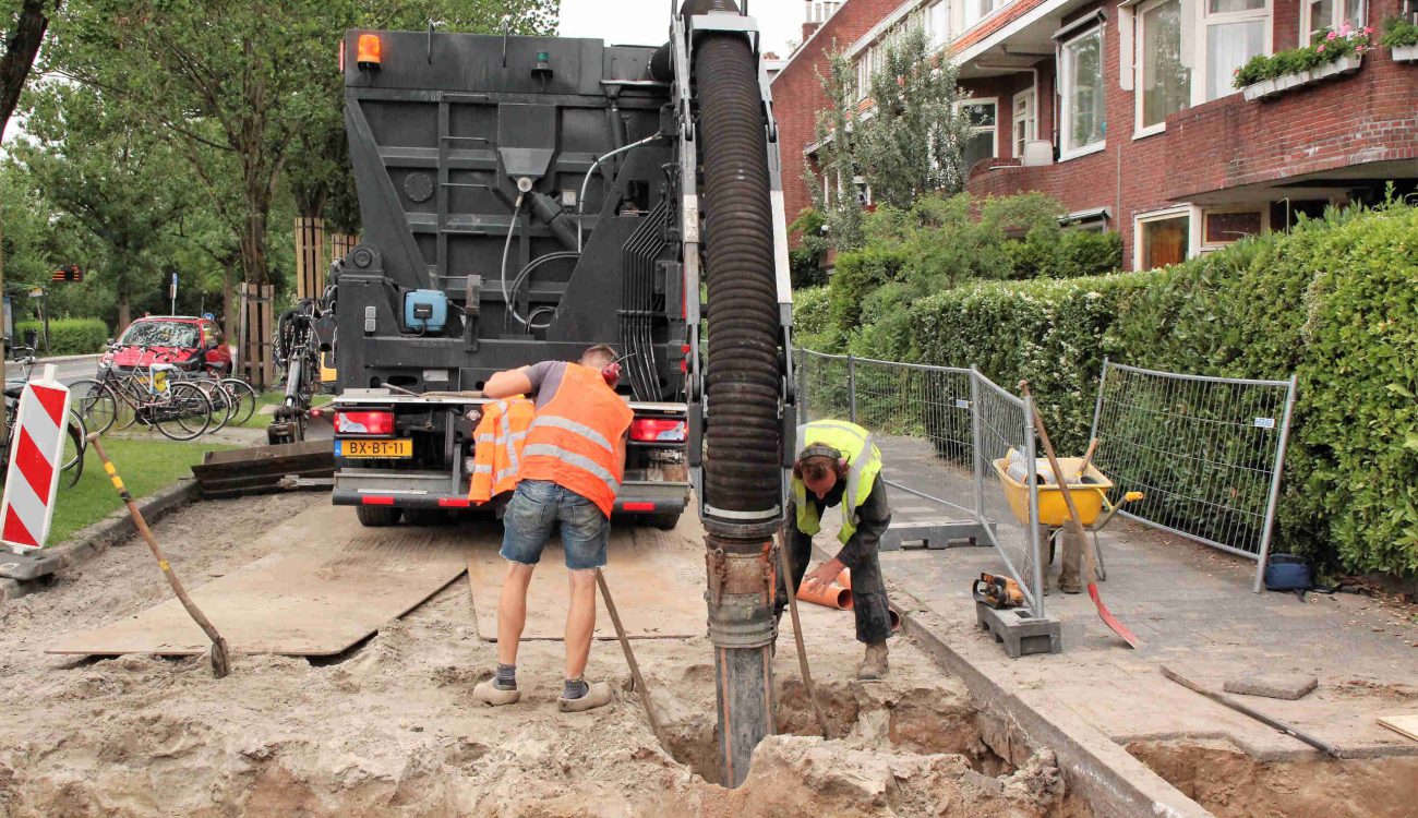 Vrijzuigen riolering Groningen