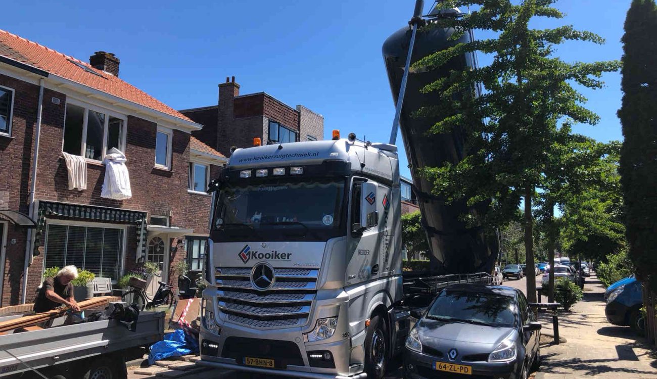 Zandblazen ophogen tuin Haarlem