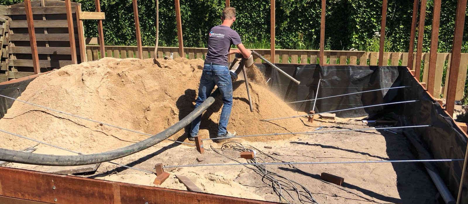 Zandblazen tuin Haarlem