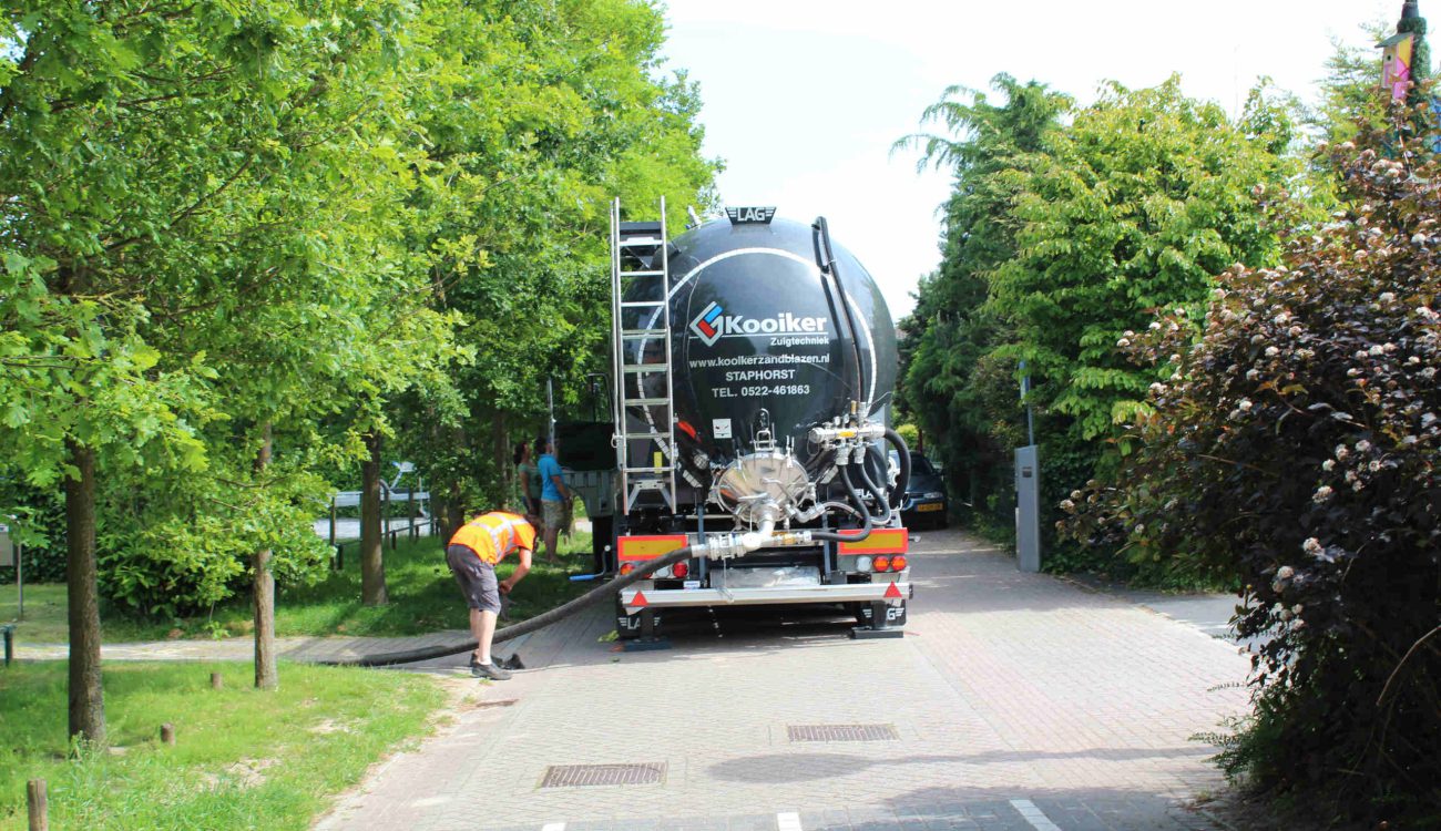 Ophogen zandvloer hoogspanningscentrale Rotterdam