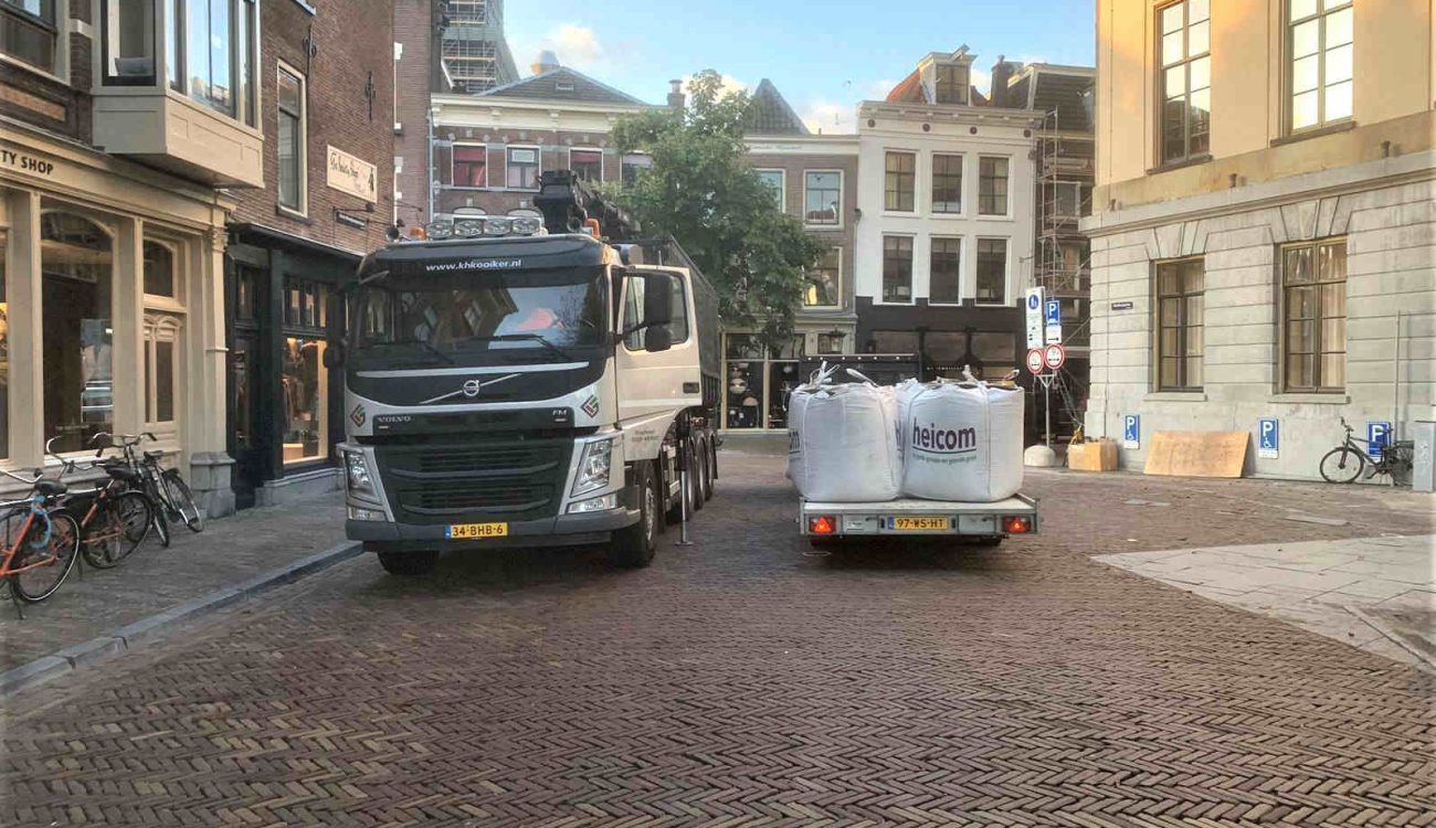 Argex kleikorrels blazen in Utrecht centrum