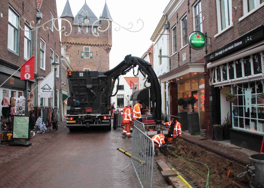 Kabels en leidingen vrijzuigen