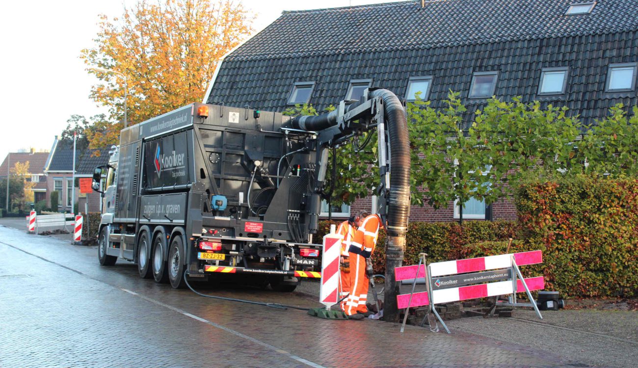 Proefsleuven graven dmv zuigtechniek