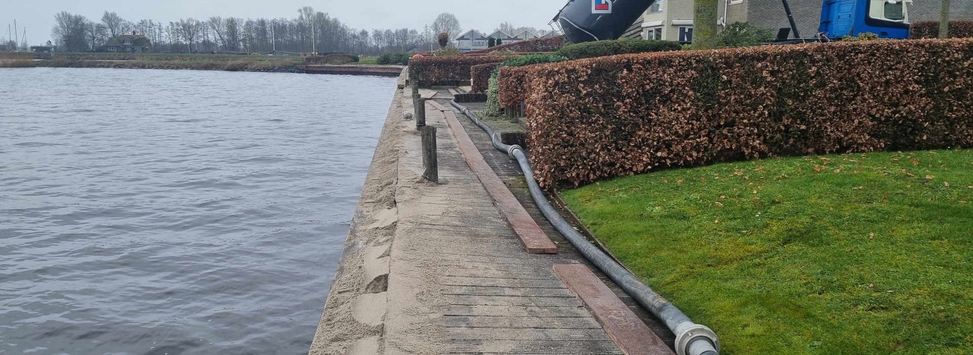 Zandblazen in Zwartsluis