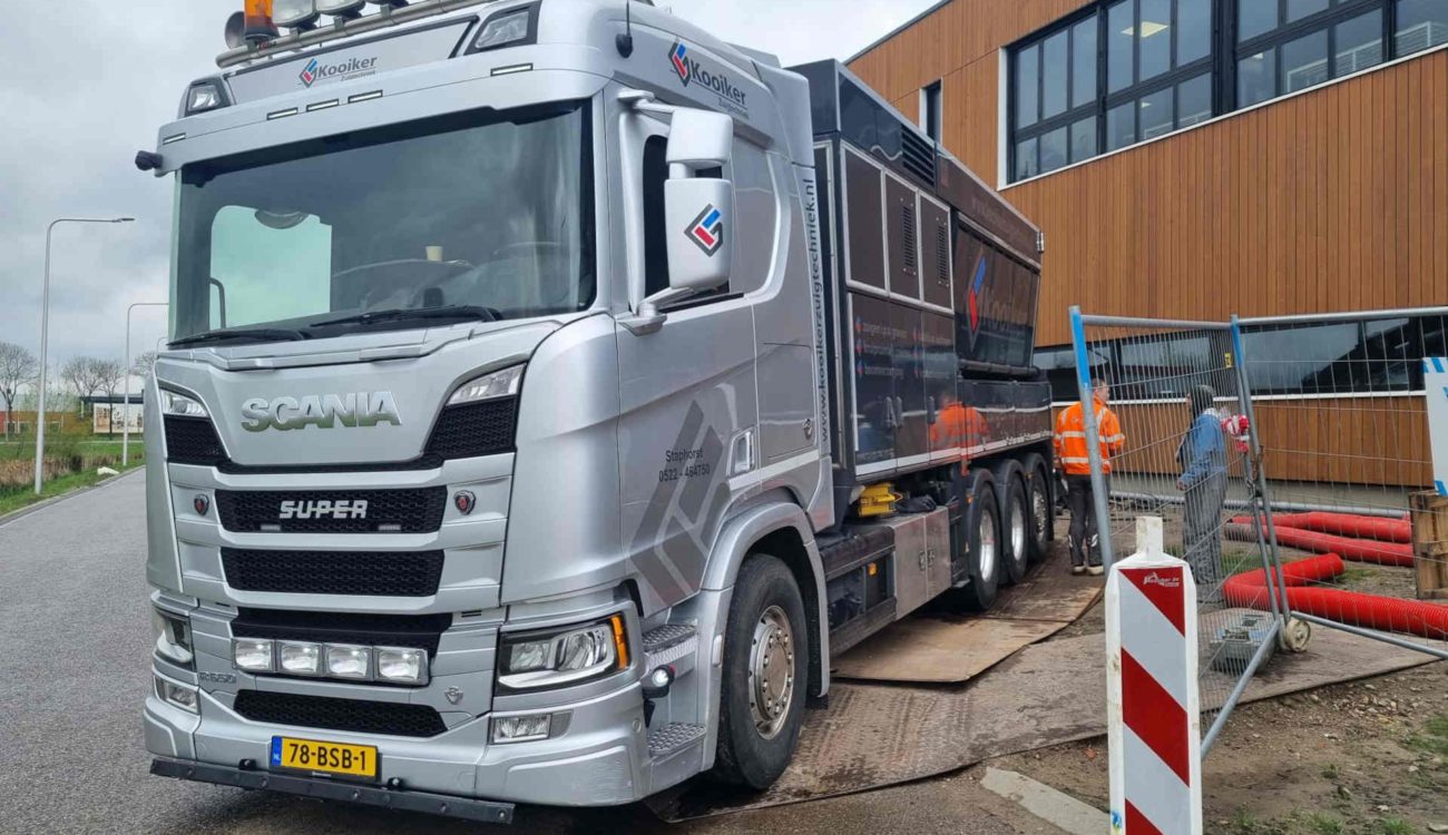 Zuigwagen bij Uitgekookt in IJsselmuiden
