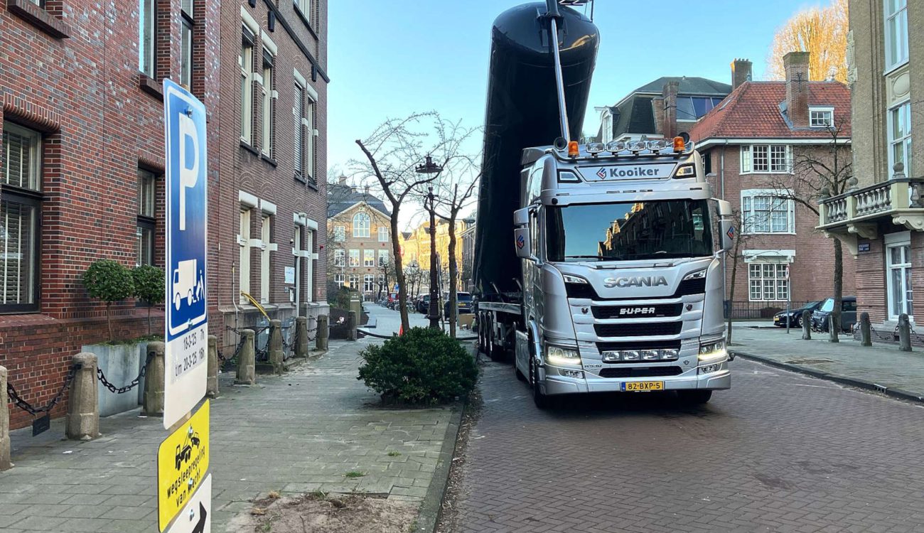 Bulkauto met substraat