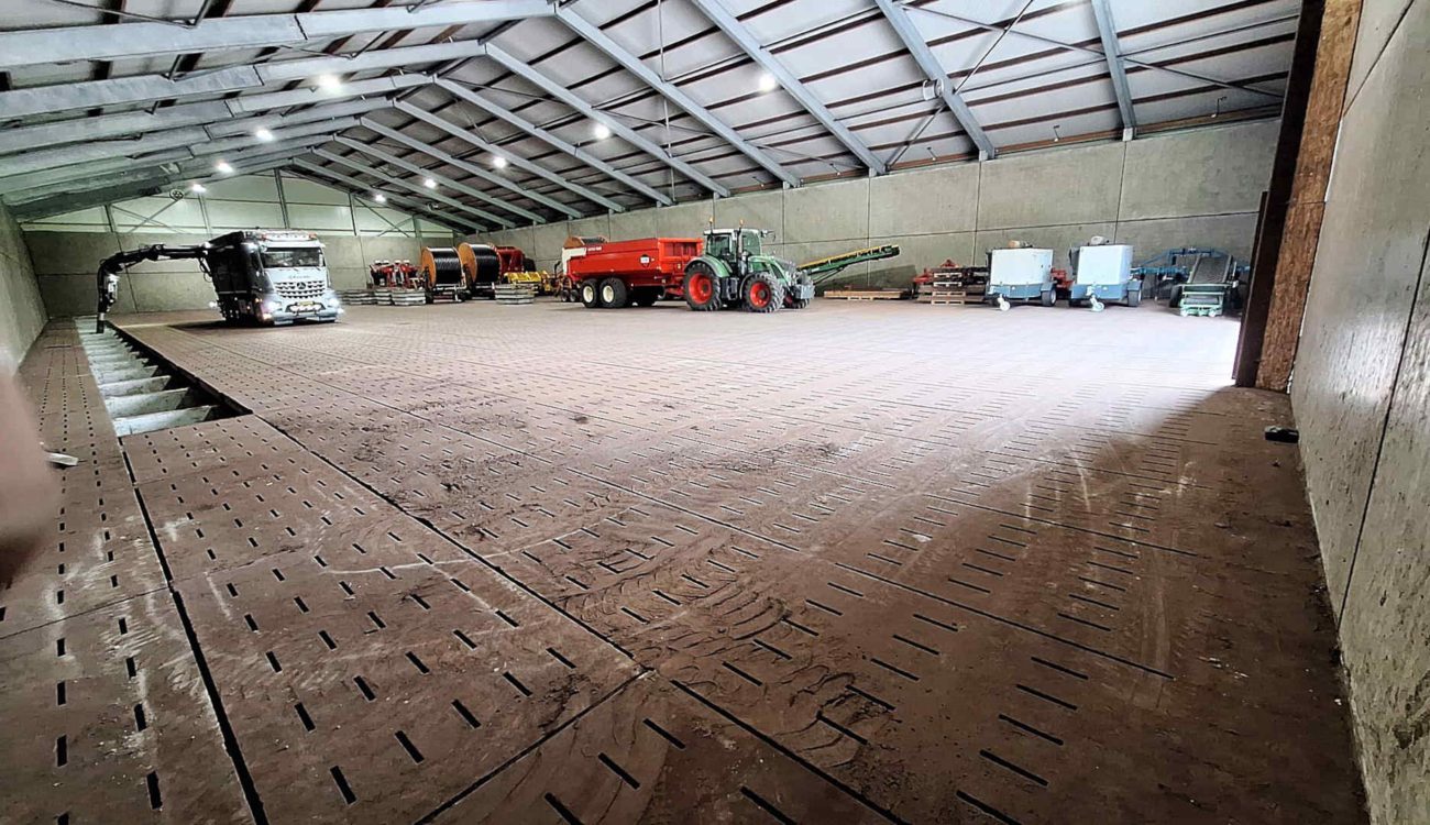 Ventilatiekanaal aardappelopslag uitzuigen