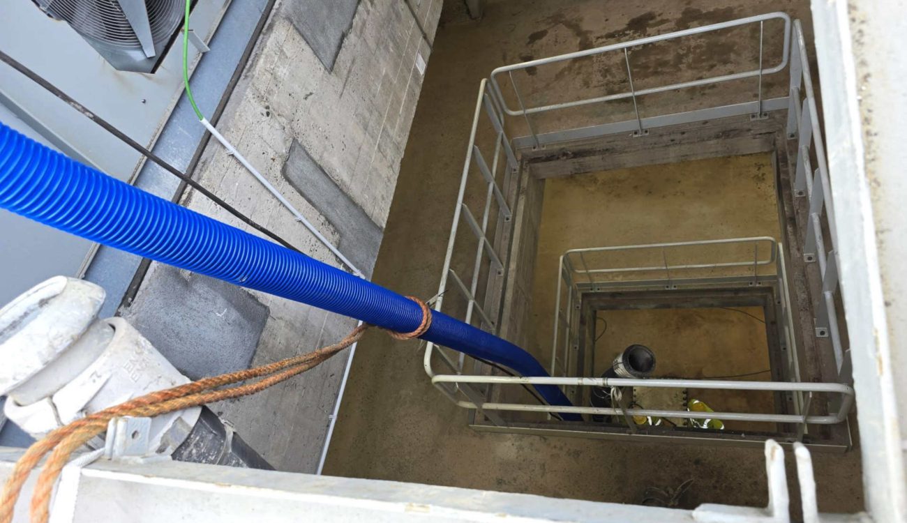 Zuigen in een dok 16 meter diep